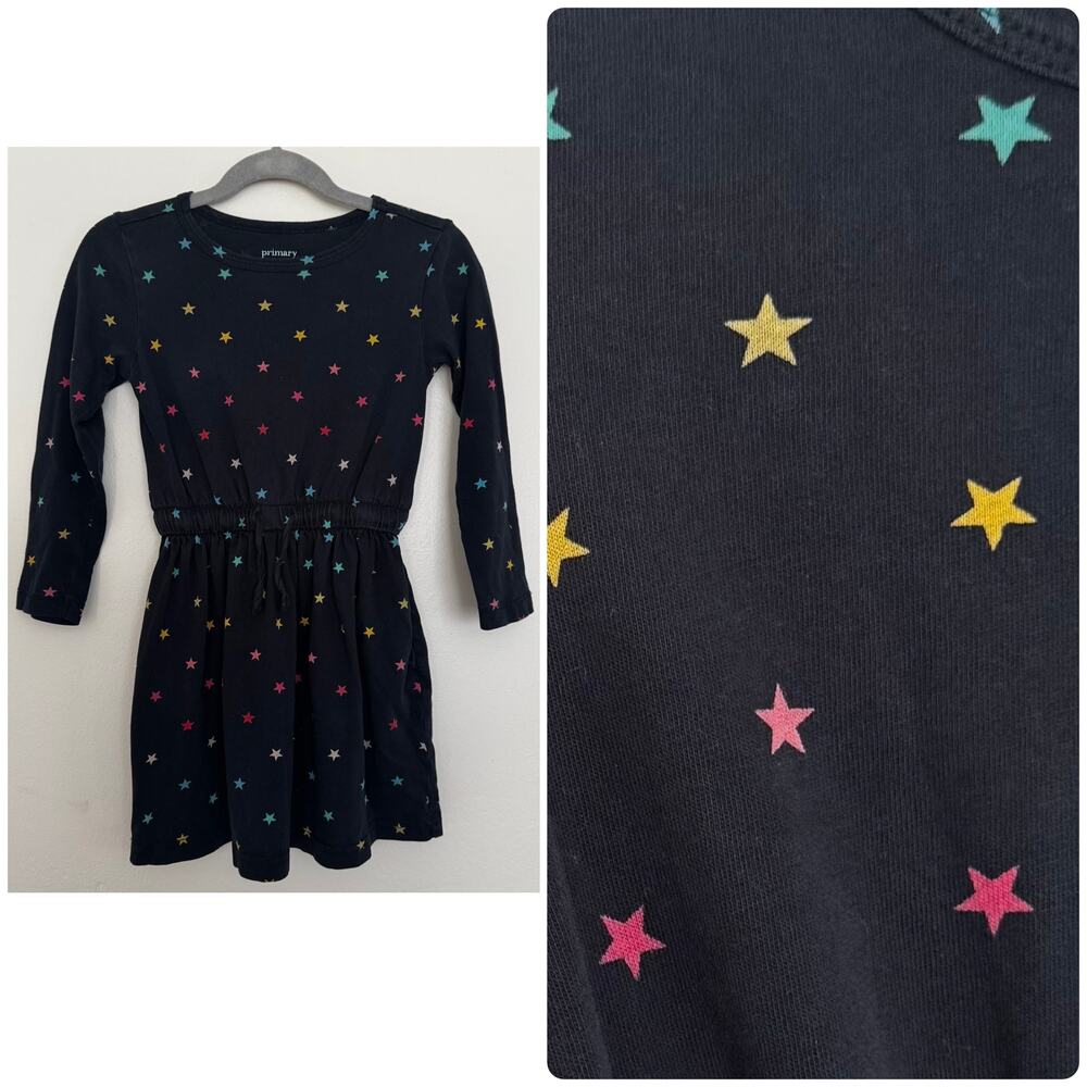 Primary Dress in Rainbow Confetti Stars